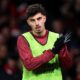 Kai Havertz warming up for Arsenal