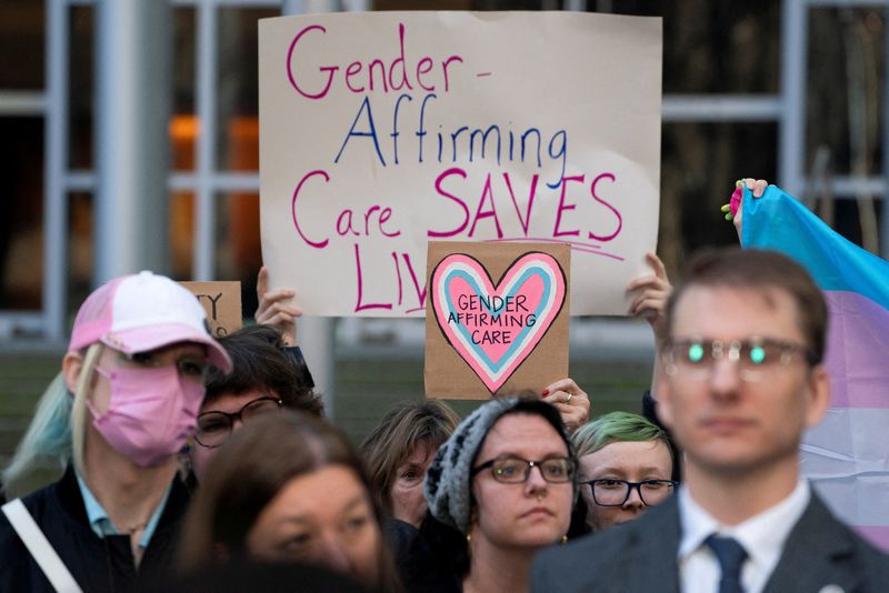 US federal workers challenge Trump policy on gender-affirming care