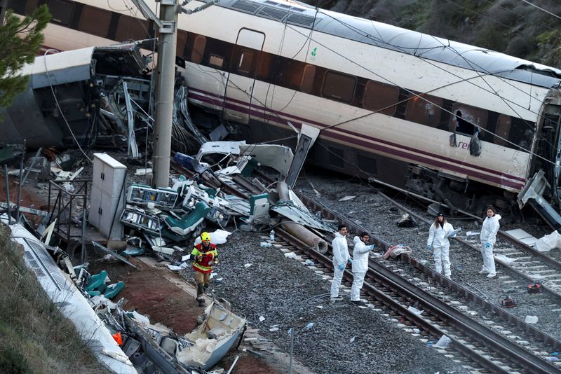 Exclusive-Investigators find broken joint on track at Spanish rail crash site, source says