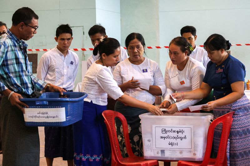Final phase of Myanmar’s election underway, military-backed party set to win