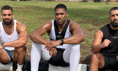 Anthony Joshua pays 'final respects to departed friends' after leaving hospital