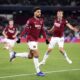 Lucas Paqueta celebrates a goal for West Ham
