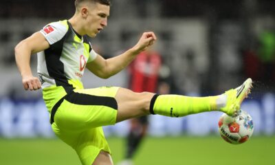 Nico Schlotterbeck in action for Borussia Dortmund