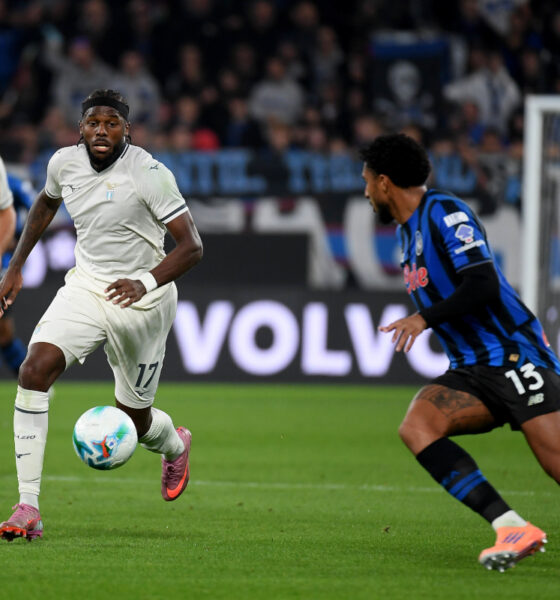 BERGAMO, ITALY - OCTOBER 19: Nuno Tavares of SS Lazio in action during the Serie A match between Atalanta BC and SS Lazio at Gewiss Stadium on October 19, 2025 in Bergamo, Italy. (Photo by Marco Rosi - SS Lazio/Getty Images)