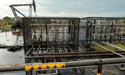 Oil field near Lake Maracaibo, in Cabimas