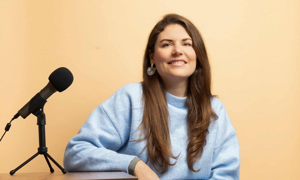 Behind the scenes of the first Positive News video podcast