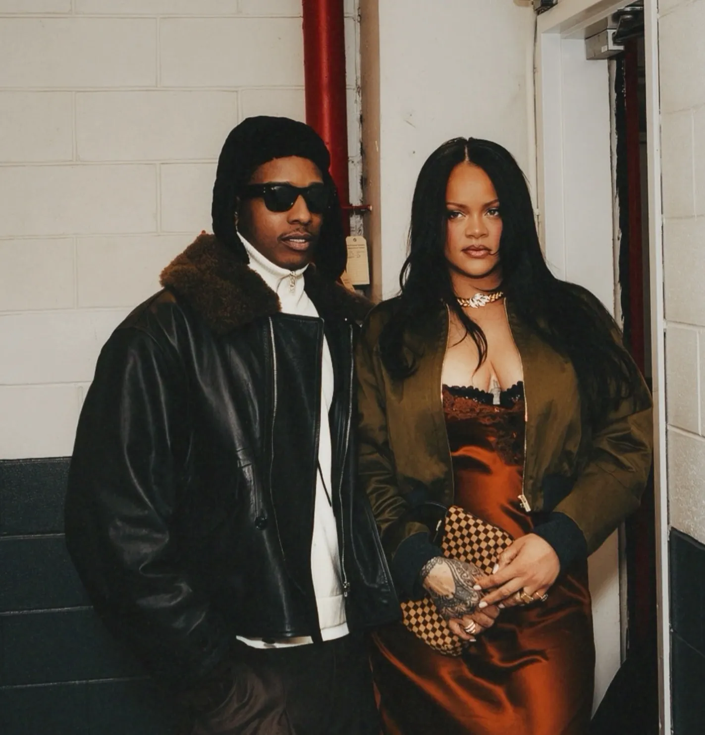 Rihanna and A$AP Rocky Step Out at Dont Be Dumb Album Release Party in Miu Miu and YSL