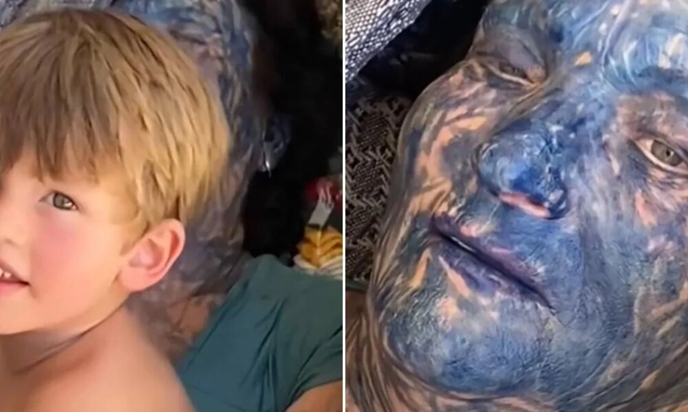 Boy, 3, leaves his grandma blue in the face with silly prank | News World