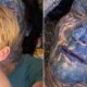 Boy, 3, leaves his grandma blue in the face with silly prank | News World