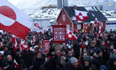 Tenth of Greenland's population join protest telling Trump 'we are not for sale' | News UK