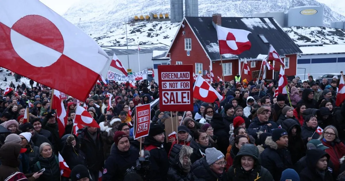Tenth of Greenland's population join protest telling Trump 'we are not for sale' | News UK