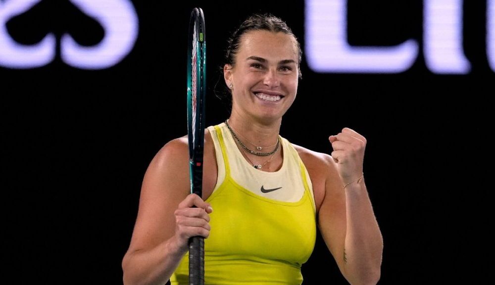 Tennis player Aryna Sabalenka