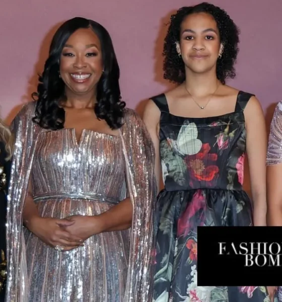 Shonda Rhimes Posed Alongside Daughters at the Bridgerton Season 4 Premiere in Paris in a $9,100 Elie Saab World Sequined Gown