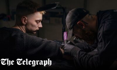 The injured Ukrainian soldiers taking up tattooing as a form of therapy