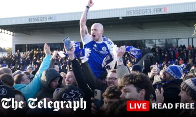 Sixth-tier Macclesfield stun holders Crystal Palace in biggest upset in FA Cup history