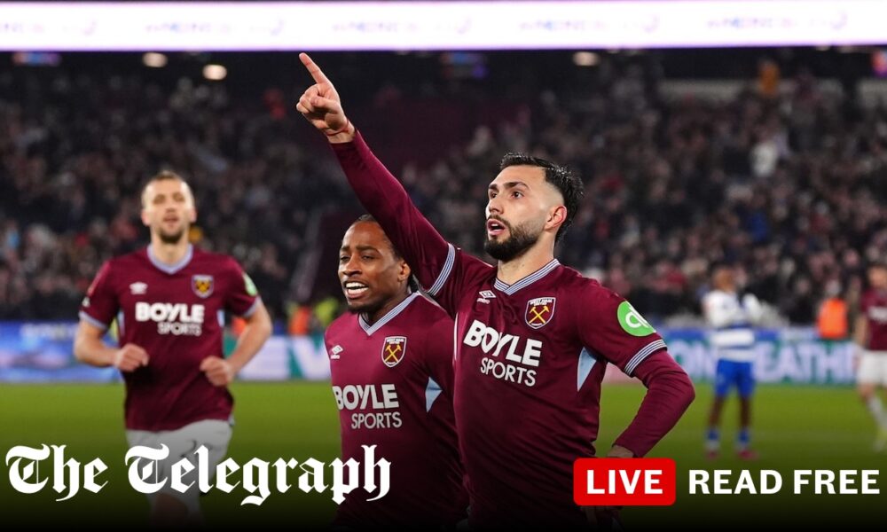 Scores and latest updates including West Ham vs QPR