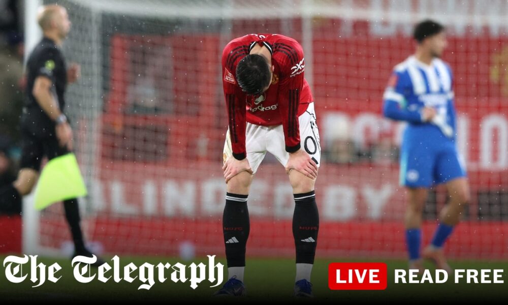 Man Utd crisis deepens with FA Cup exit to Brighton