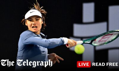 Emma Raducanu’s first WTA match of the year ends in frustrating rain delay