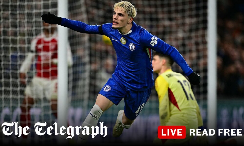 Advantage Arsenal after Garnacho keeps Chelsea’s League Cup hopes alive