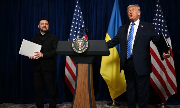 Ukraine-Russia war latest: Kyiv strikes key Russian oil depot after Trump talks about US troop deployment