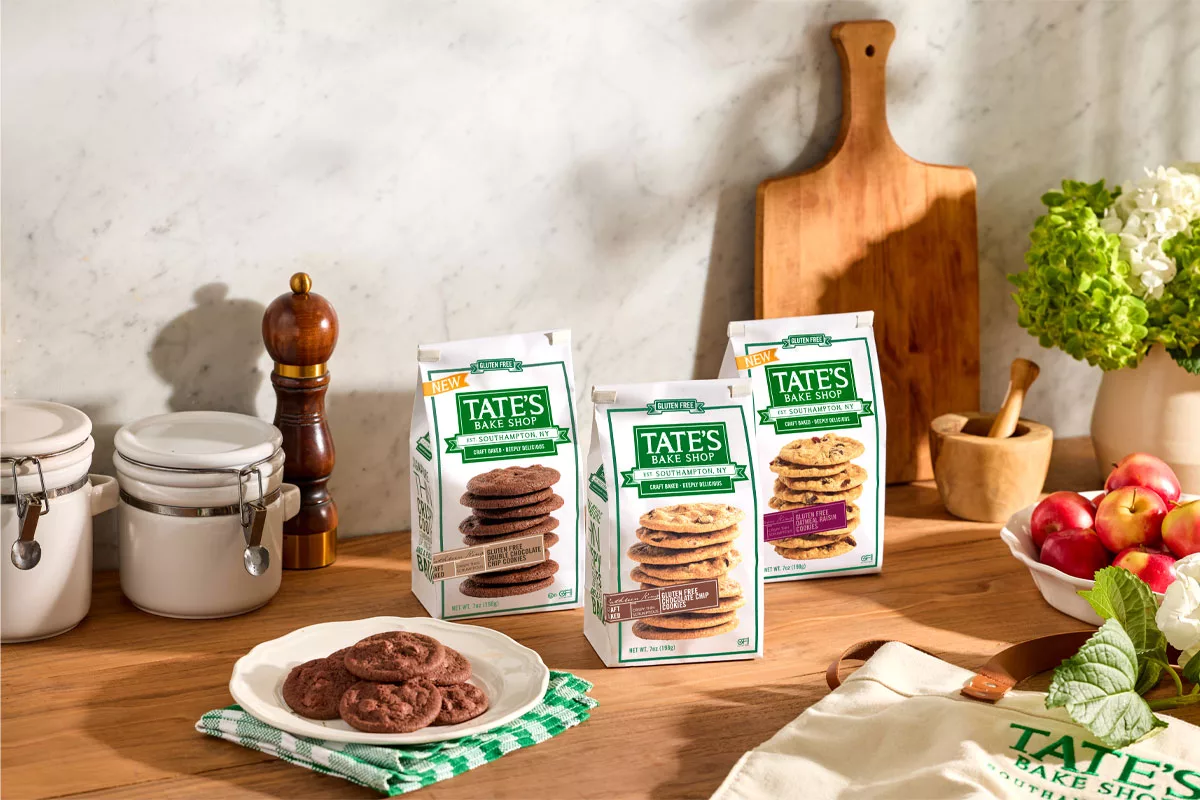 Tate’s launches new gluten-free cookie products