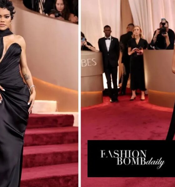 Teyana Taylor Stuns at the 2026 Golden Globes in a Black Schiaparelli Haute Couture Gown