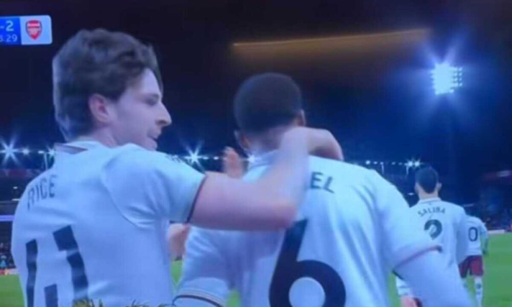 Riccardo Calafiori watches Arsenal