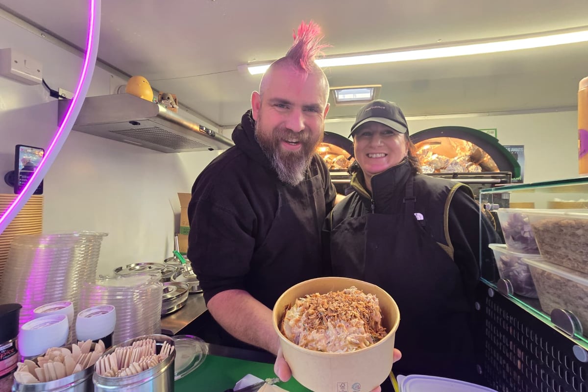 LIVE: Huge turnout in Commercial Road as Spud Man visits the Jacket Potato Lady following SpudBros controversy