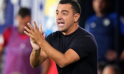 Xavi during his time as Barcelona manager