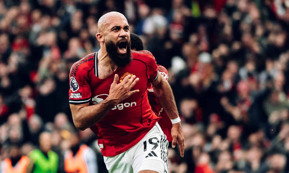 Bryan Mbeumo shares his delight after scoring in Manchester derby victory