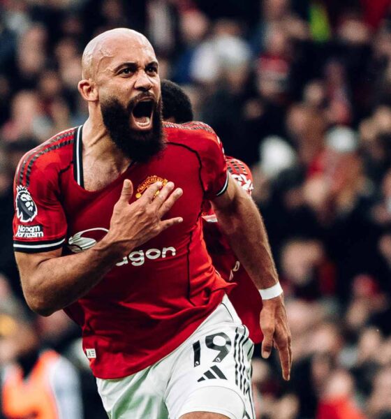 Bryan Mbeumo shares his delight after scoring in Manchester derby victory