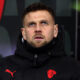 MILAN, ITALY - JANUARY 08: Niclas Fuellkrug of AC Milan looks on from the bench prior to the Serie A match between AC Milan and Genoa CFC at Giuseppe Meazza Stadium on January 08, 2026 in Milan, Italy. (Photo by Marco Luzzani/Getty Images)