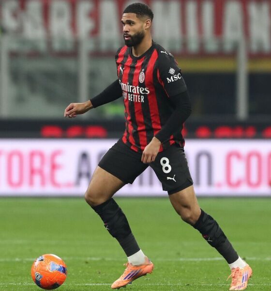 MILAN, ITALY - NOVEMBER 29: Ruben Loftus-Cheek of AC Milan in action during the Serie A match between AC Milan and SS Lazio at Giuseppe Meazza Stadium on November 29, 2025 in Milan, Italy. (Photo by Marco Luzzani/Getty Images)