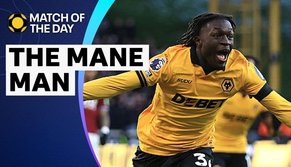 Mateus Mane celebrates in Wolves kit