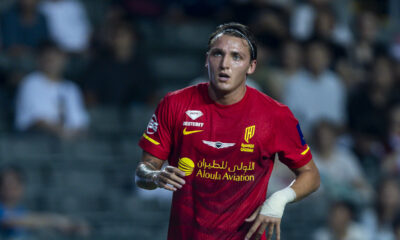 HONG KONG, CHINA - AUGUST 20: Italian international Mateo Retegui of Al Qadisah looks on during the Saudi Super Cup semi final between Al-Ahli and Al-Qadsiah at Hong Kong Stadium on August 20, 2025 in Hong Kong, China. (Photo by Yu Chun Christopher Wong/Eurasia Sport Images/Getty Images)