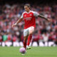 LONDON, ENGLAND - SEPTEMBER 13: Riccardo Calafiori of Arsenal during the Premier League match between Arsenal and Nottingham Forest at Emirates Stadium on September 13, 2025 in London, England. (Photo by Justin Setterfield/Getty Images)
