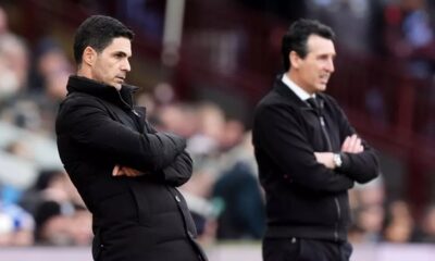 "That's OK" - Arsenal boss Mikel Arteta reacts to Aston Villa's Unai Emery not shaking hands (Video)