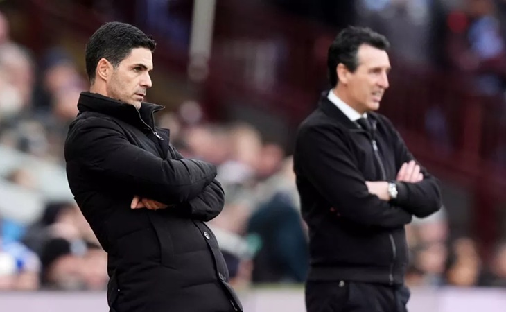 "That's OK" - Arsenal boss Mikel Arteta reacts to Aston Villa's Unai Emery not shaking hands (Video)