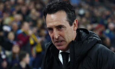 Aston Villa manager Unai Emery before the match
