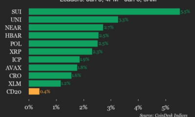 SUI Gains 5.5% as Index Moves Higher