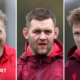 L-R: Coaches Duncan Jones, Dan Lydiate and Rhys Patchell