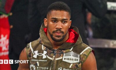 Anthony Joshua before his fight with Jake Paul