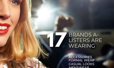 Glamorous celebrity wearing sequined dress in car