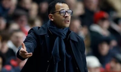 Chelsea manager Liam Rosenior reacts