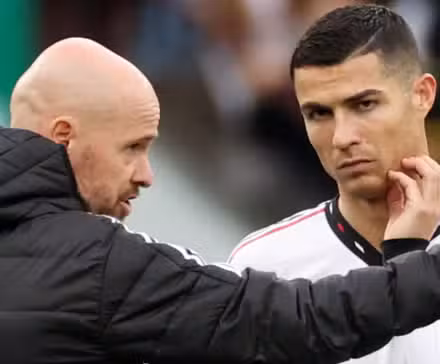 Cristiano Ronaldo and Erik ten Hag