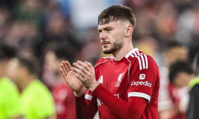 Conor Bradley Spotted on Crutches and in Knee Brace After Arsenal vs Liverpool