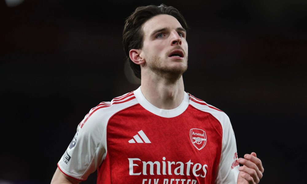 Declan Rice in Arsenal travelling squad for Bournemouth clash