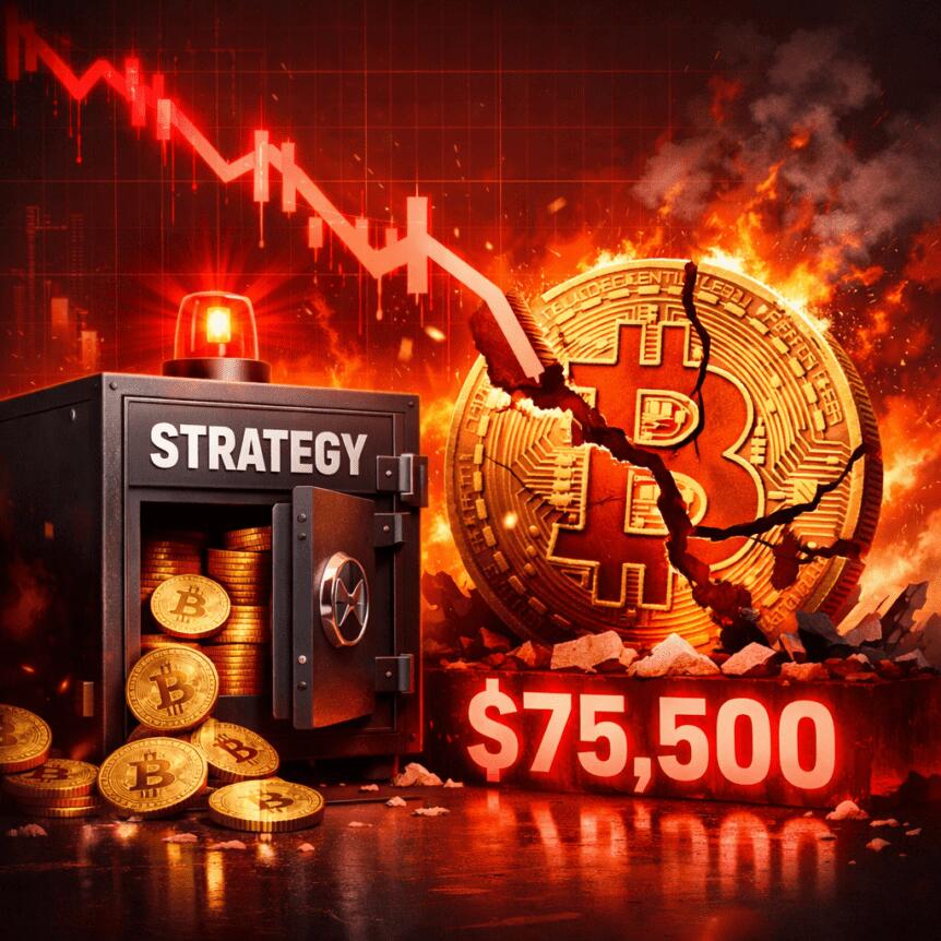 Strategy's Btc Holdings Turn Red As Bitcoin Crashes To $75,500