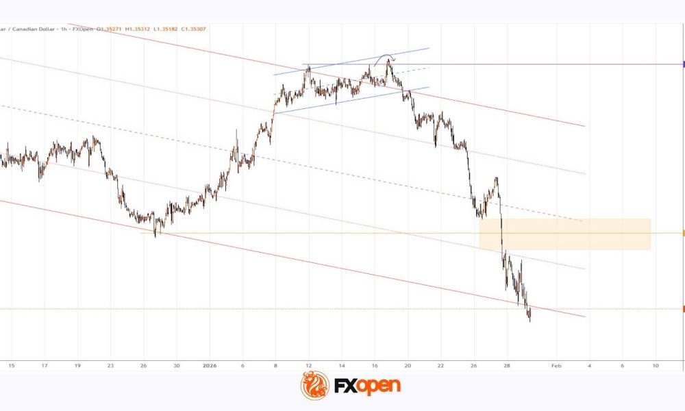 USD/CAD Falls Below the 2025 Low