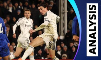 Harry Wilson kicking the ball in action